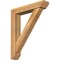 Ekena Millwork Traditional Slat Rough Sawn Bracket w/ Offset Brace, Western Red Cedar, 6"W x 30"D x 36"H BKT0604X30X36TRA06RWR - alternate 1